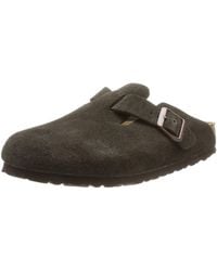 Birkenstock - Arizona Shearling Suede Leather Mocca Sandals 4.5 Uk - Lyst