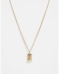 Reclaimed (vintage) - – e unisex-halskette mit anhänger mit schachbrettmuster - Lyst