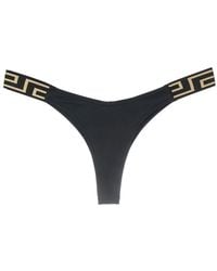 Versace - Bas De Bikini À Bande Greca - Lyst