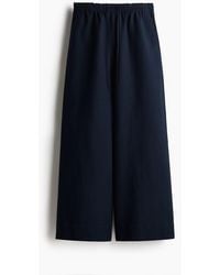 H&M - Weite Hose aus Leinenmix - Lyst