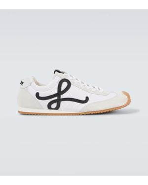 Loewe Sneakers Ballet Runner 2.0 Mit Veloursleder - Mettallic