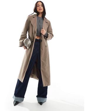 Pieces – trenchcoat - Braun