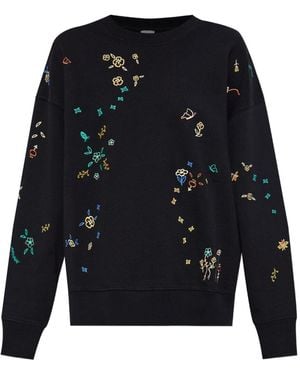 Paul Smith PS von Paul Smith besticktes Baumwoll -Sweatshirt - Blau