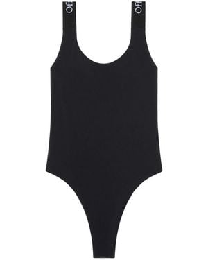 Off-White c/o Virgil Abloh Maillot De Bain À Bande Logo - Noir