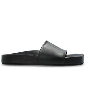 MM6 by Maison Martin Margiela Open-Toe Slides - Black