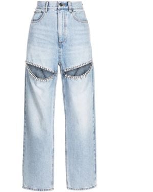 Area Kristallverzierte Jeans - Blau