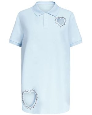 Area Minikleid Mit Kristallverzierung - Blau