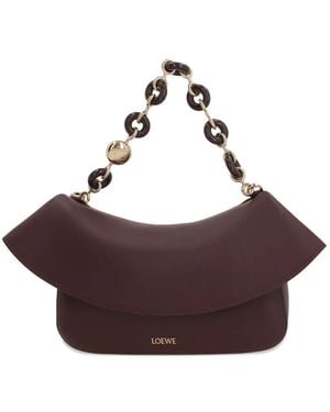 Loewe Medium Ola chain-link shoulder bag - Braun