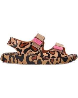 Melissa Sandalen Mit Leoparden-Print - Braun