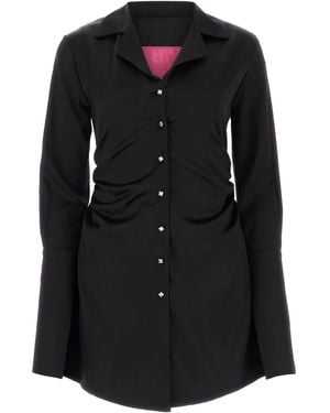 VERGUENZA Minikleid mit drapierten Akzenten - Schwarz