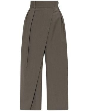 Loewe Pleated wrap trousers - Grau