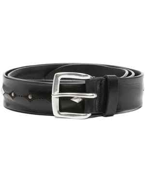 Orciani Studded leather belt - Schwarz