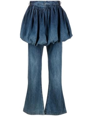 AARON ESH Schlagjeans mit Ballonrock - Blau