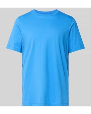 Schiesser T-Shirt aus reiner Baumwolle - Blau