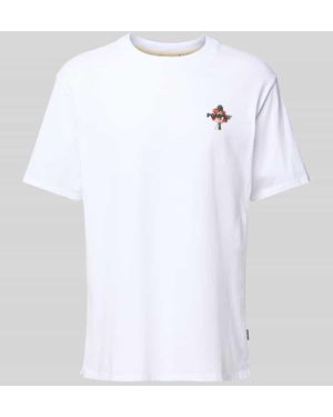 Pompeii Brand T-Shirt mit Label-Print - Weiß