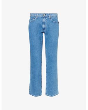 PAIGE Doheny Straight-Leg Denim Jeans - Blue