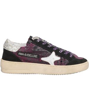 AMA BRAND Sneakers Leather, Textile Fibers - Purple