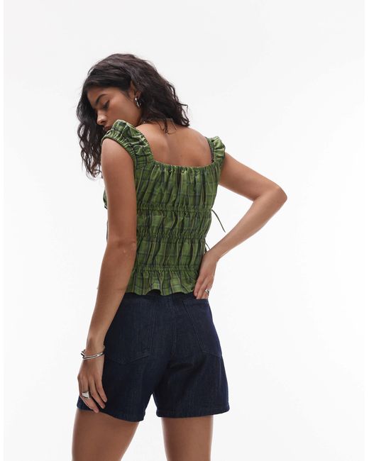 TOPSHOP Blue – editor – shorts aus denim