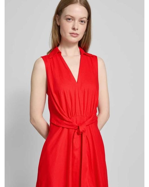 Christian Berg Cocktail Red Cocktailkleid mit V-Ausschnitt