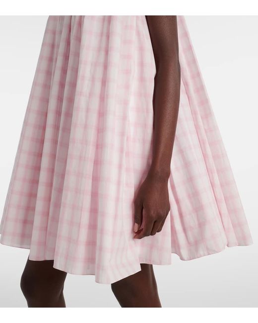 Loewe Pink Minikleid Trapeze Aus Baumwolle