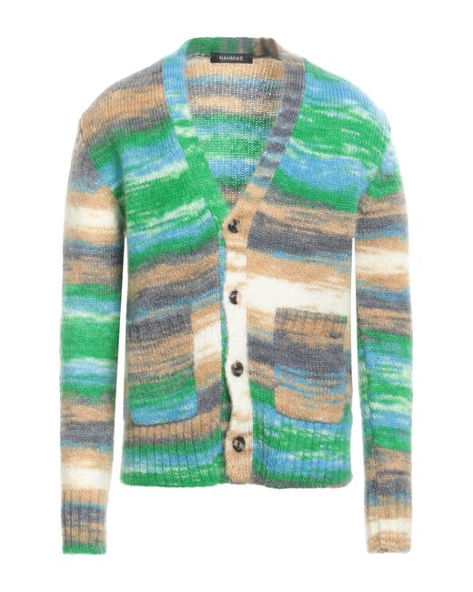 NAHMIAS Strickjacke in Green für Herren